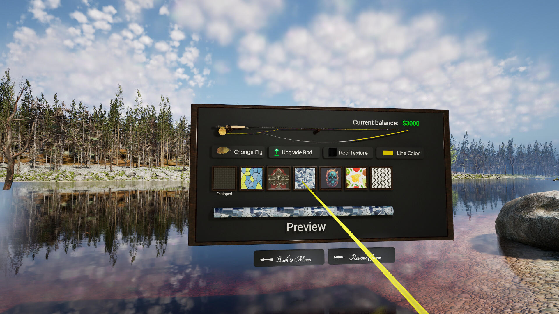 Screenshot of Fly Caster - VR Fly Fishing