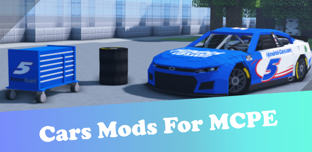 Banner of Cars Mods for Minecraft PE 1.20