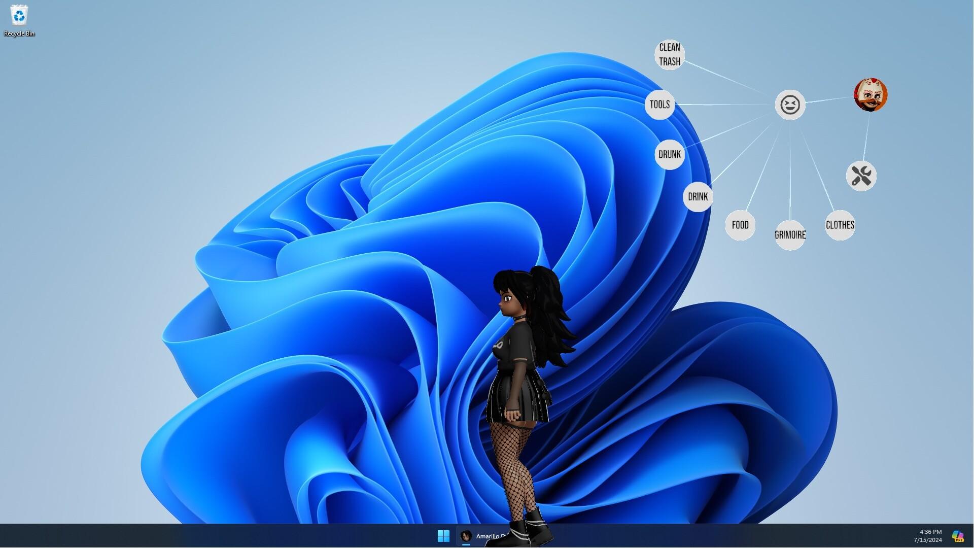 Amarillo's Desktop Pets Game Screenshot