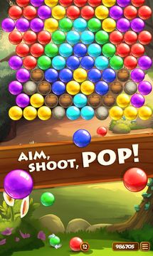 Forest Pop Bubble Shooter ゲームのスクリーンショット