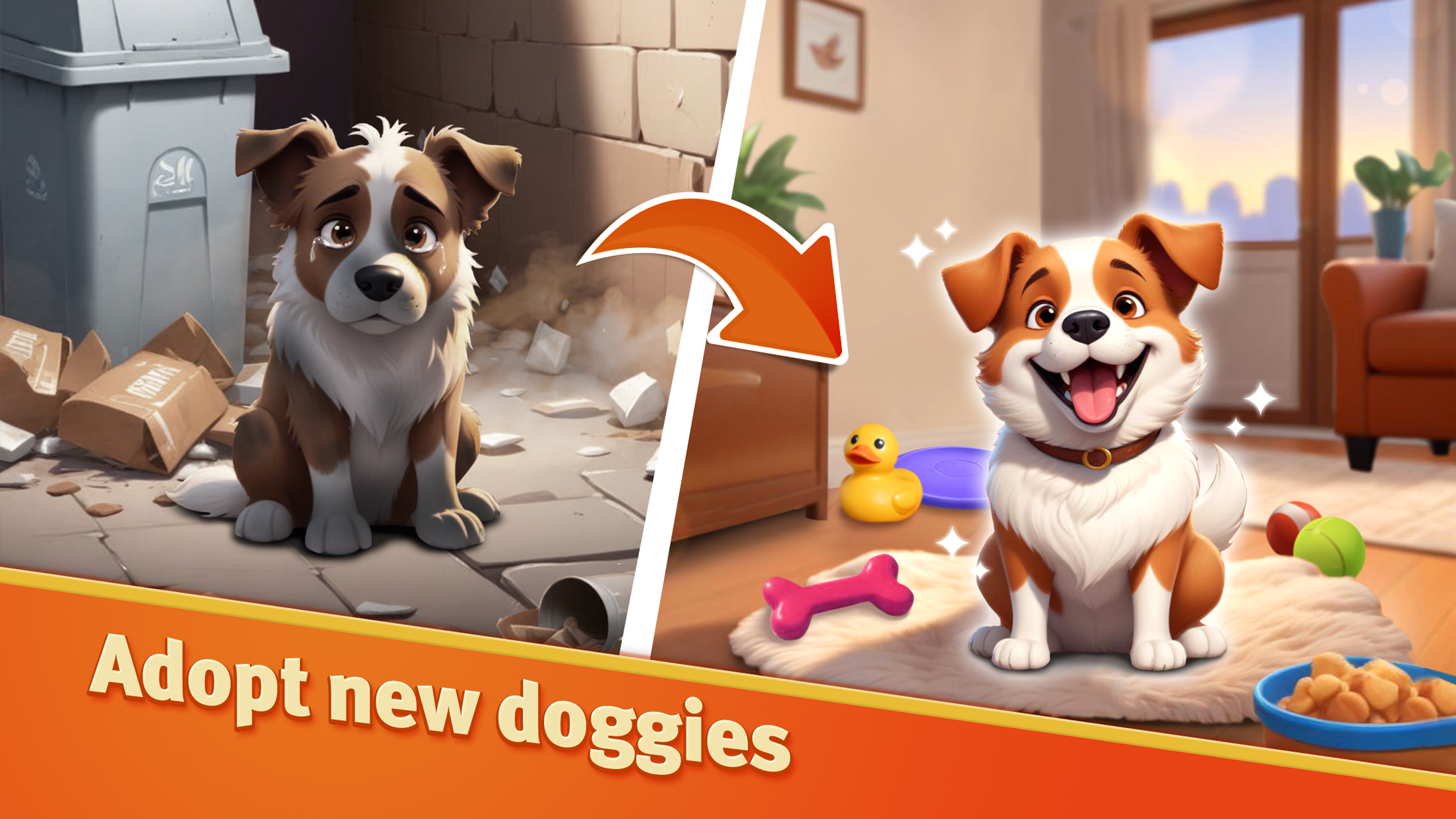 Doggie Dog World Game Screenshot