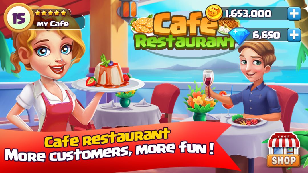 Cafe Restaurant - manager fast food kitchen ภาพหน้าจอเกม