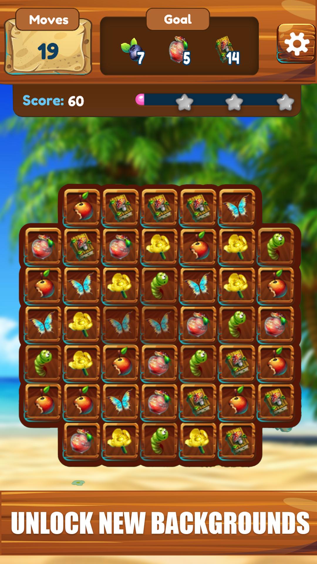 Jungle Gem: Jewel Match Game Game Screenshot