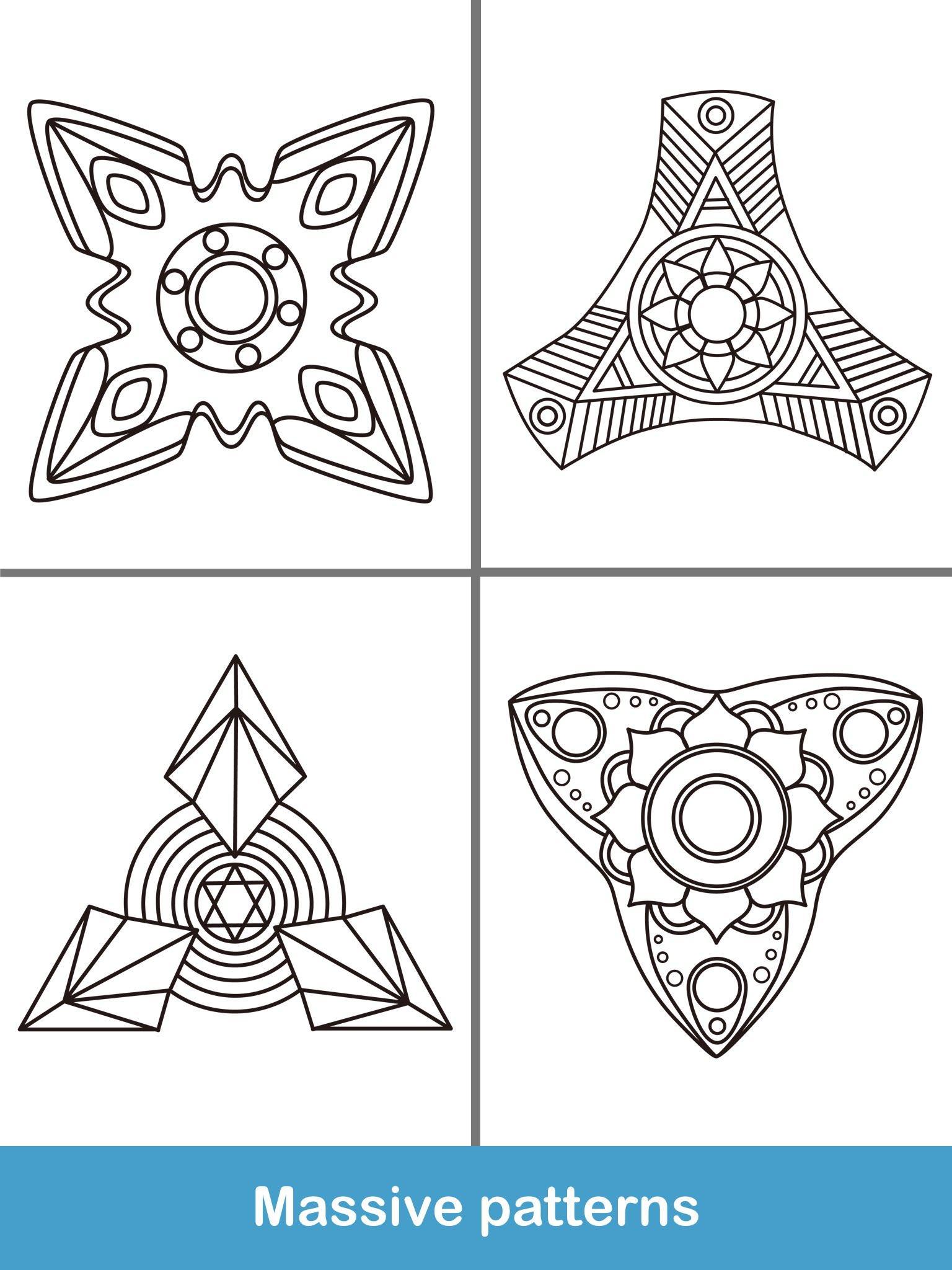 Fidget Spinner Coloring Books Game Screenshot