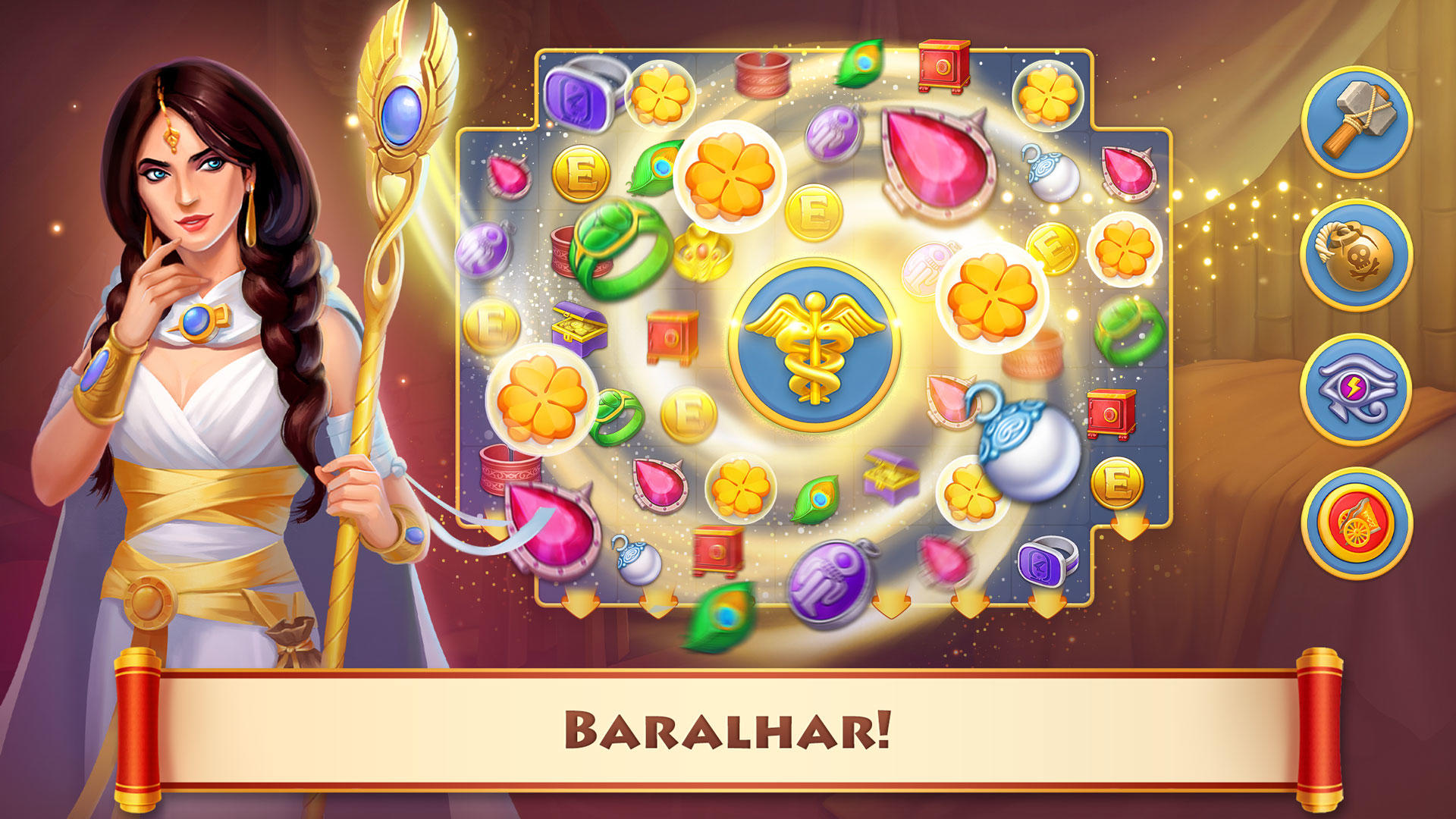 Captura de Tela do Jogo Cradle of Empires Match 3 Jogo