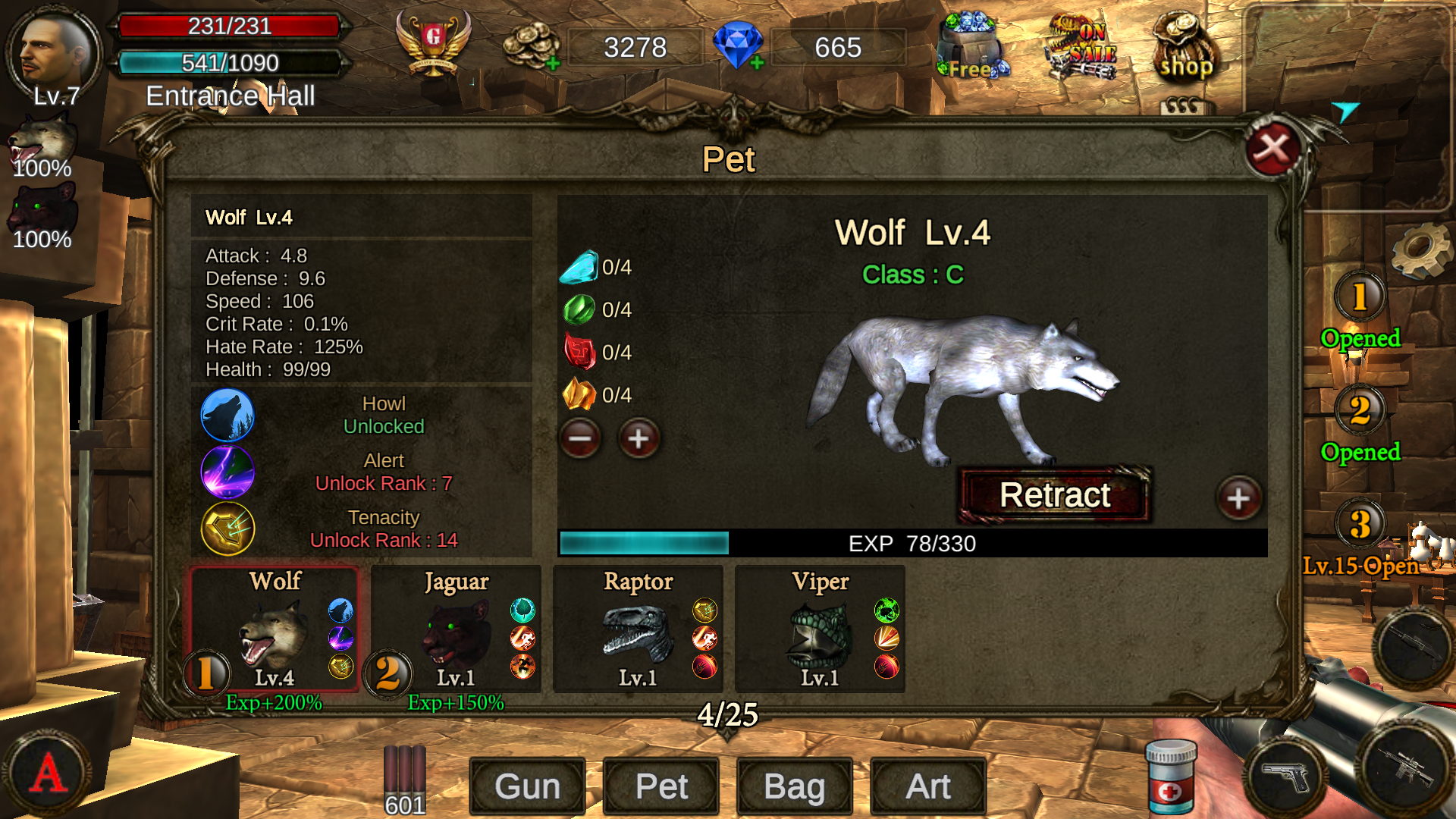 Dungeon Shooter : Dark Temple Game Screenshot