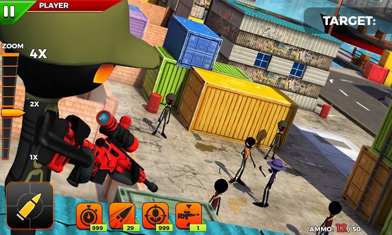 Cuplikan Layar Game Stickman Battle : Online Shooter 3D