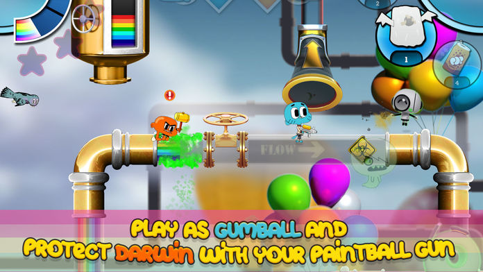 Gumball Rainbow Ruckus ภาพหน้าจอเกม
