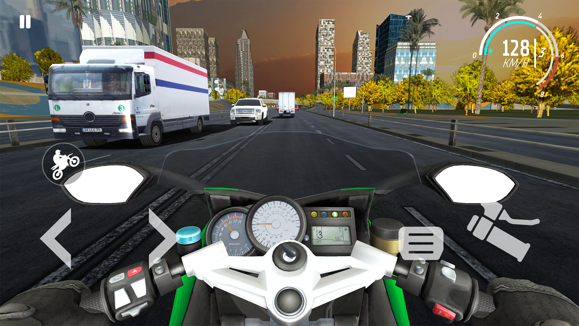 Traffic Bike: Driving City 3D Game Screenshot