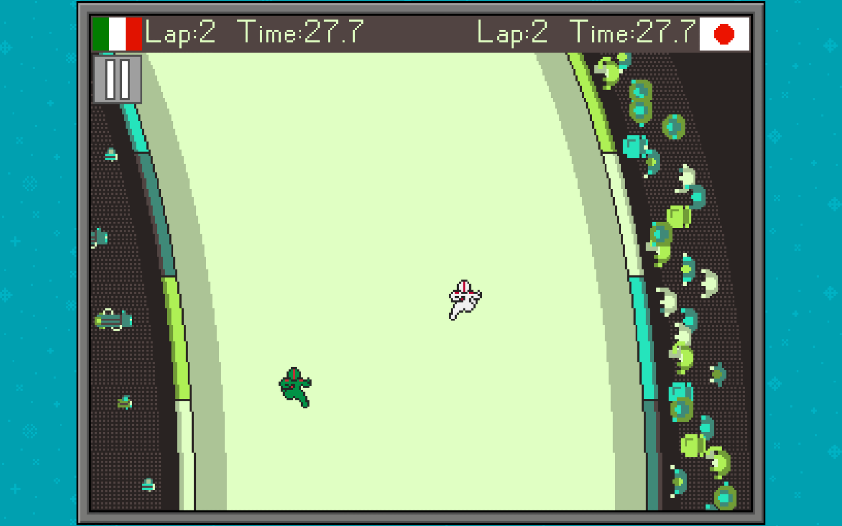 Retro Winter Sports 1986 Game Screenshot