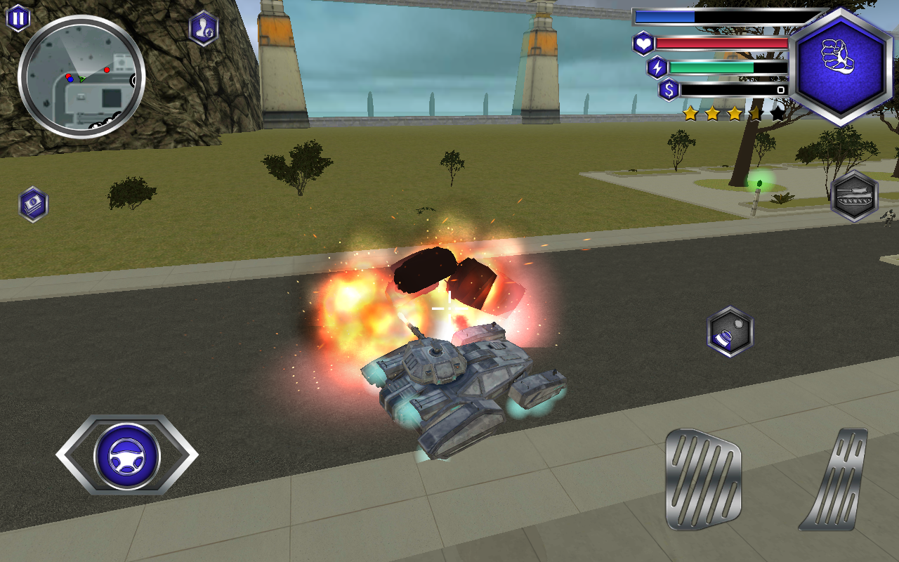 Fly Robot Swat Game Screenshot