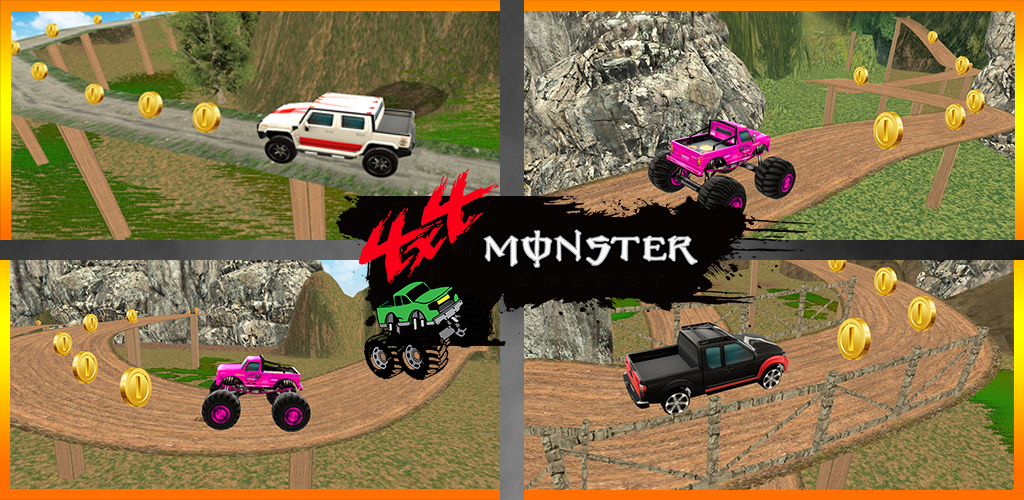 Banner of 4x4 Hill Climb Monster-Trucker 1.0