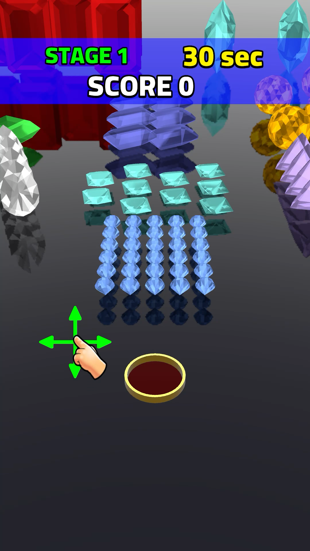 Mirror Jewel Drop Game Screenshot