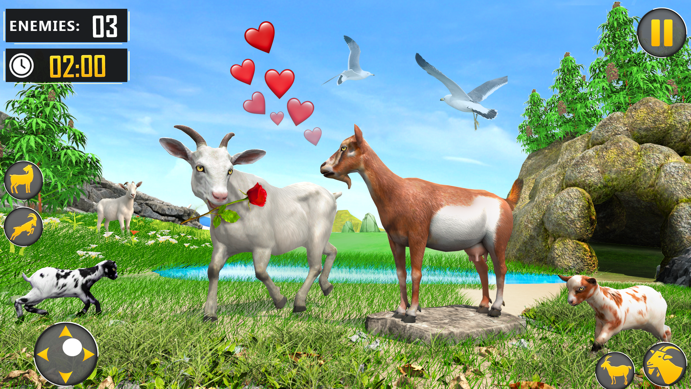 Скриншот игры The Goat Life Simulator