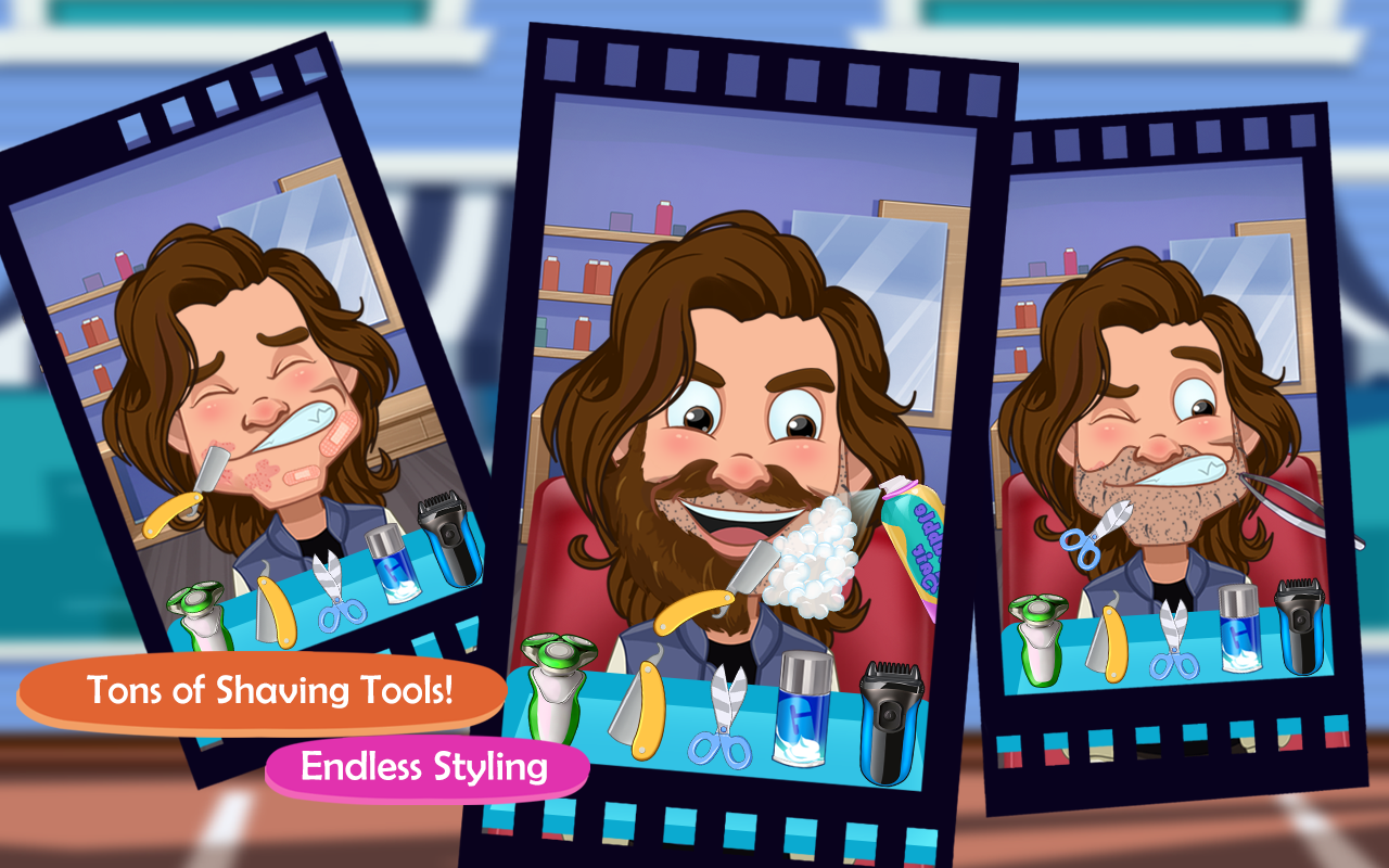 Celebrity Shave - Salon Games Game Screenshot