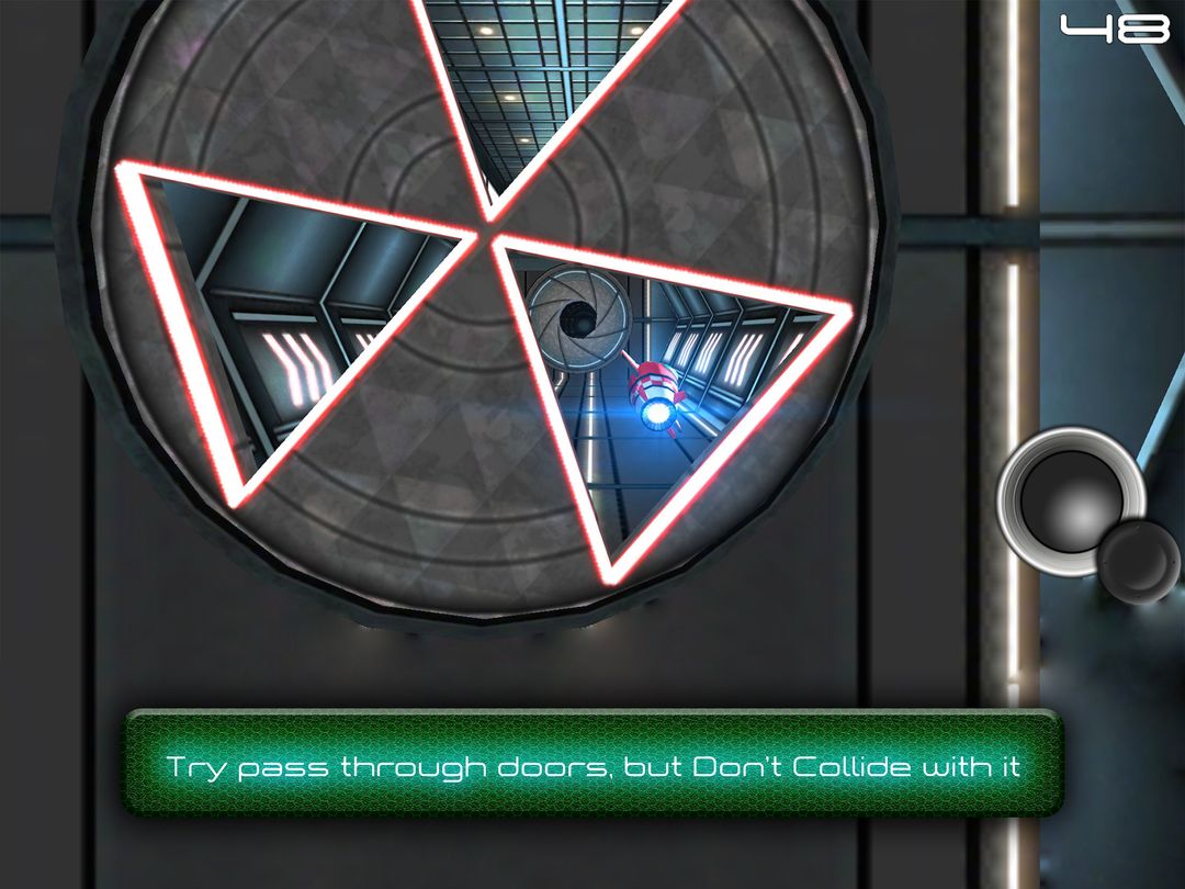 Screenshot of Tunnel Trouble 3D - Space Jet 