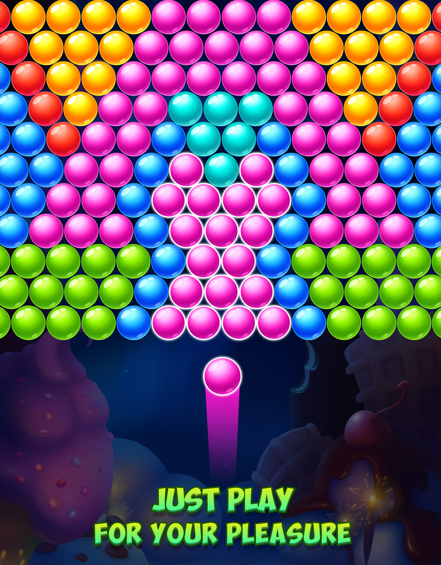 Tasty Winter - Bubble Pop Game Screenshot