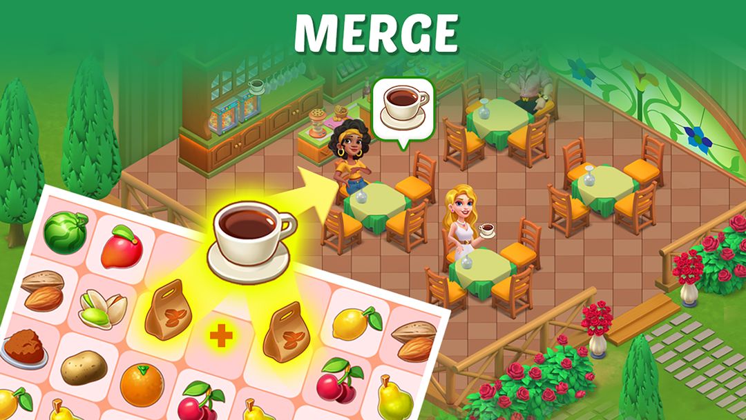 Merge Cooking:Theme Restaurant screenshot game