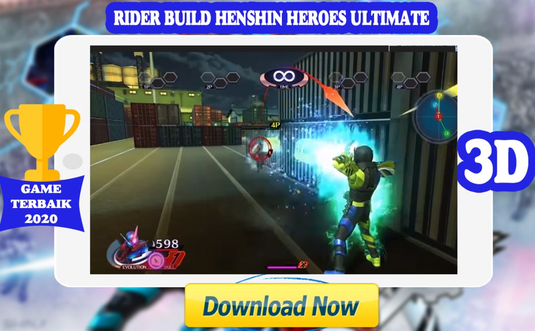 라이더 파이터 빌드 Henshin Wars Legend Ultimate 게임 스크린 샷