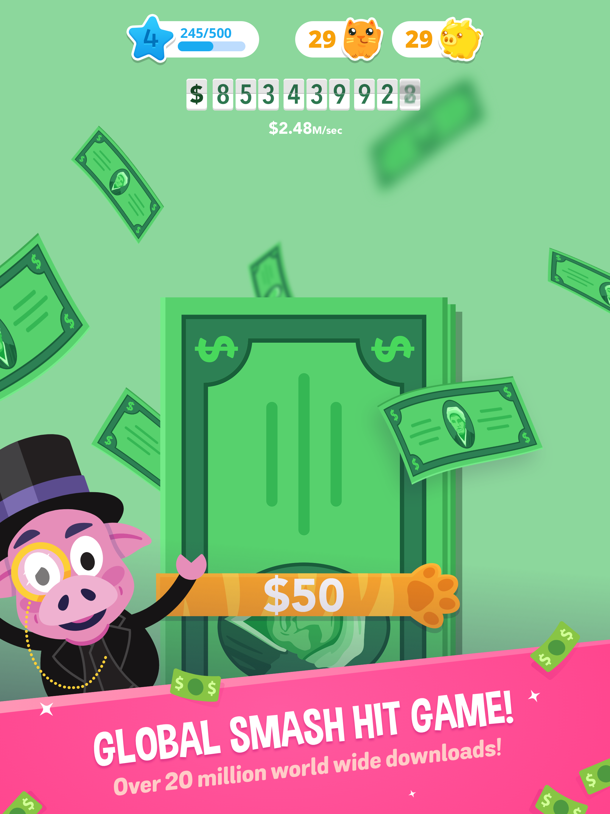 Make It Rain The Love of Money Game Screenshot