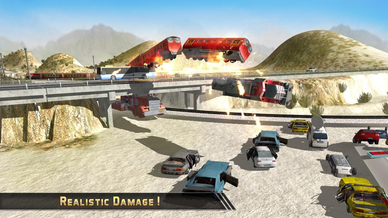 Train Jump Impossible Mega Ramp Game Screenshot