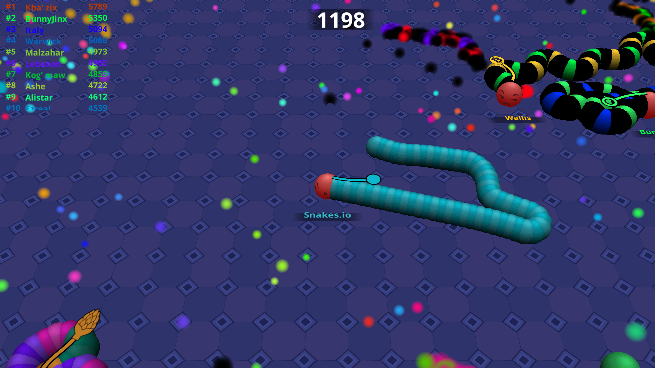 Screenshot 2 of Super Slither Battle worms.io 
