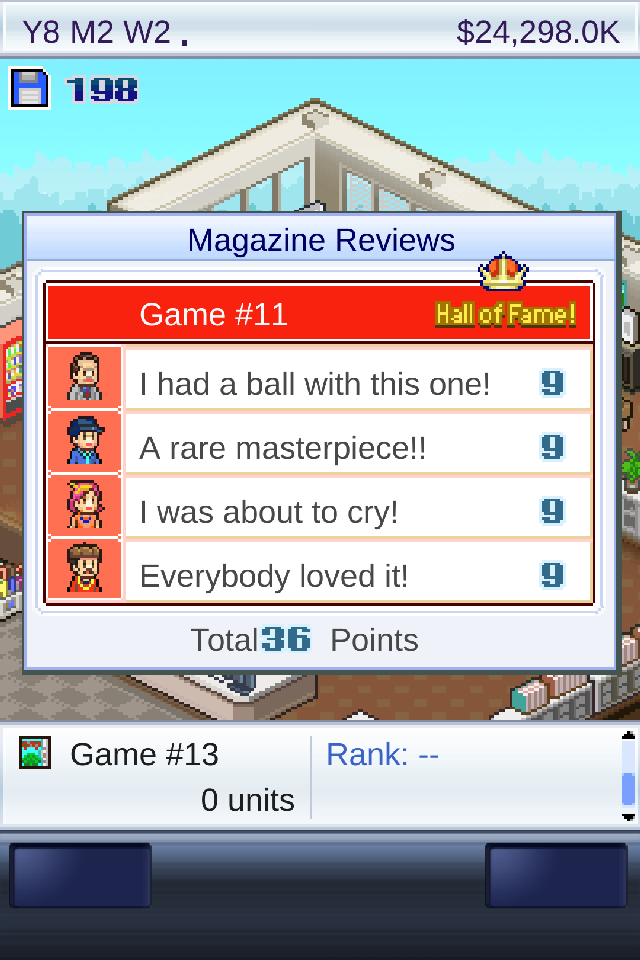 Cuplikan Layar Game Game Dev Story