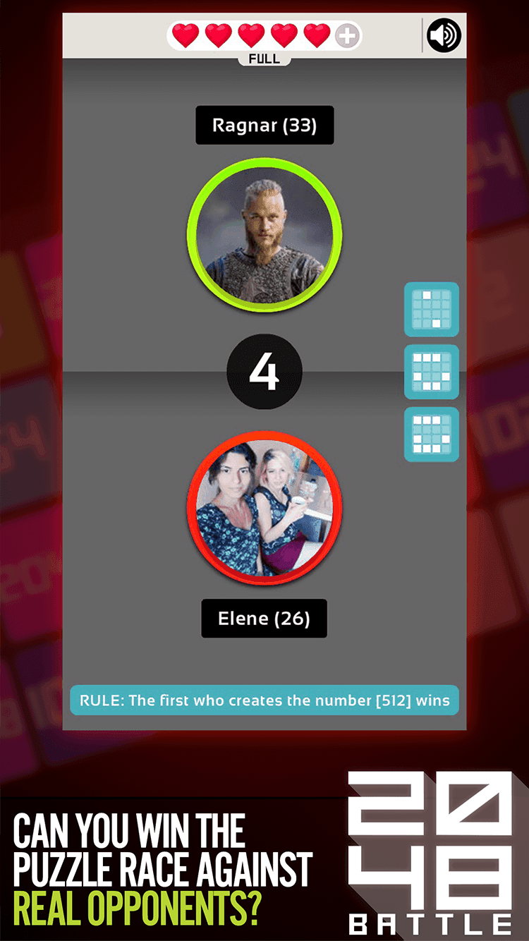 2048 Battle Online Game Screenshot