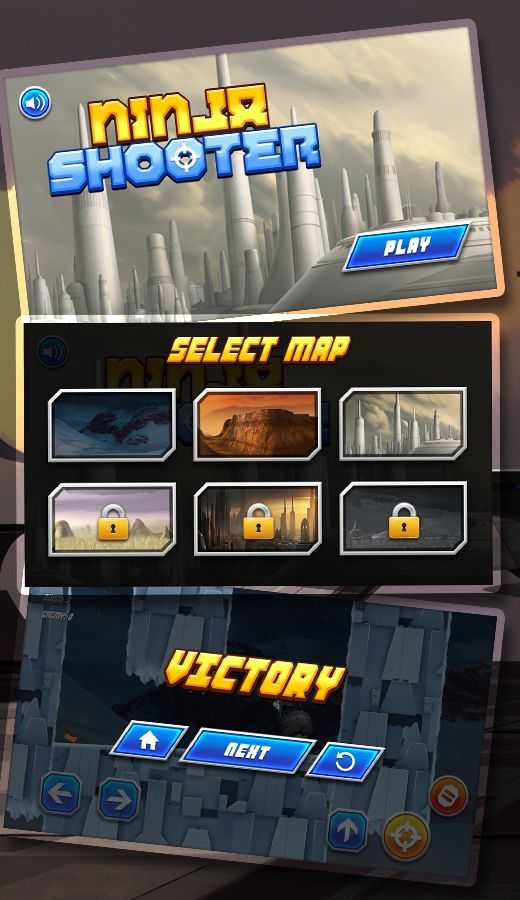 Screenshot of Galaxy Ninja Go Shooter - New Fight Wars