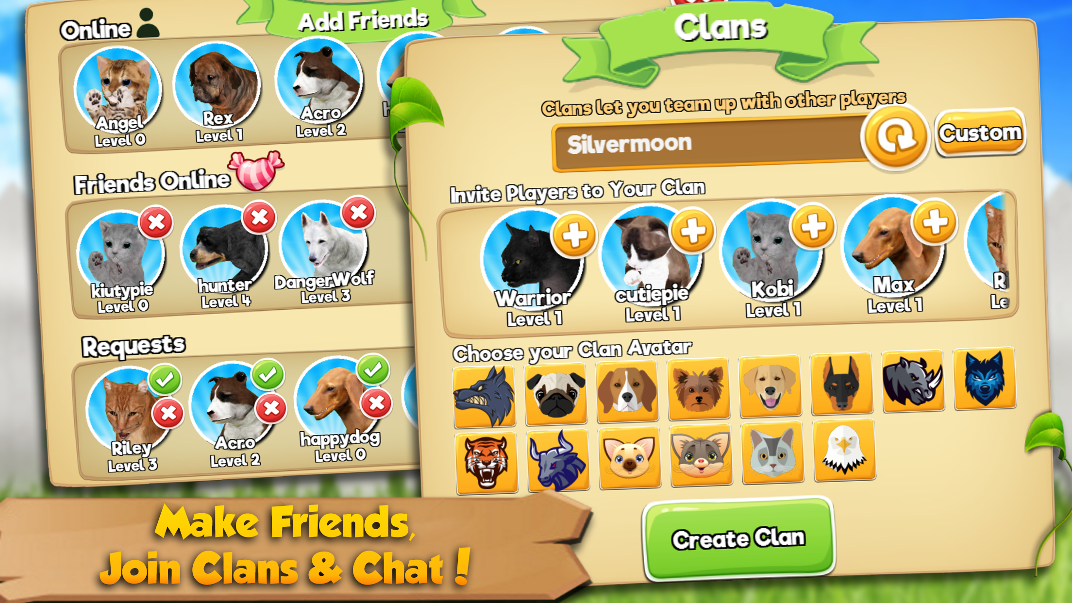 Скриншот игры Cat & Dog Online: Pet Animals