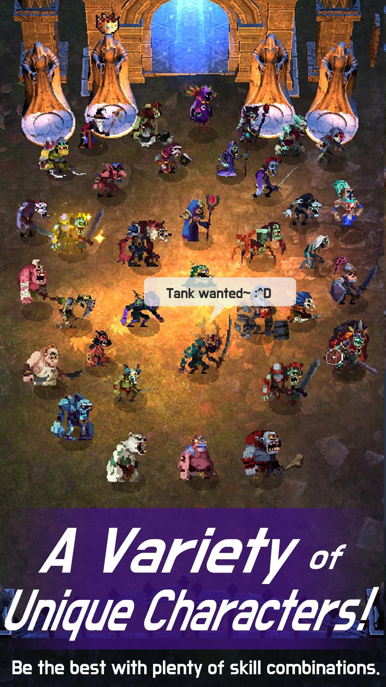 Captura de Tela do Jogo Merge Raid.io - Necromancer Story