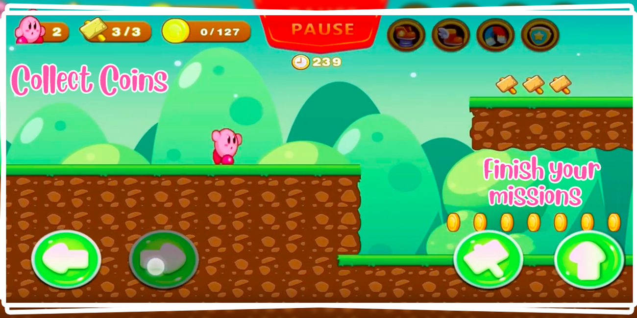 Screenshot 1 of Kirby süßes Abenteuer deluxe im magischen Königreich 2.0.0