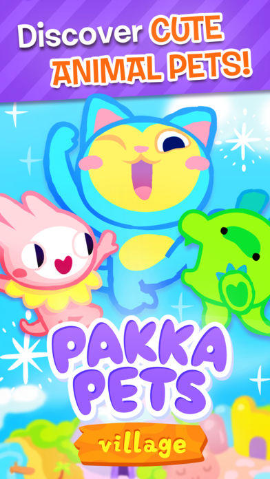 Pakka Pets Village - Build a Cute Virtual Pet Town Game Screenshot