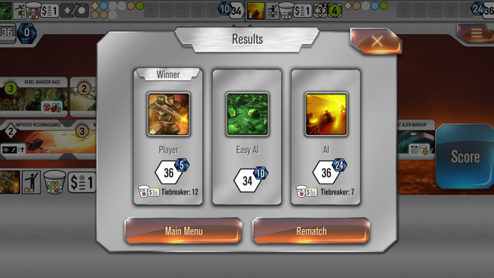 Roll for the Galaxy Game Screenshot