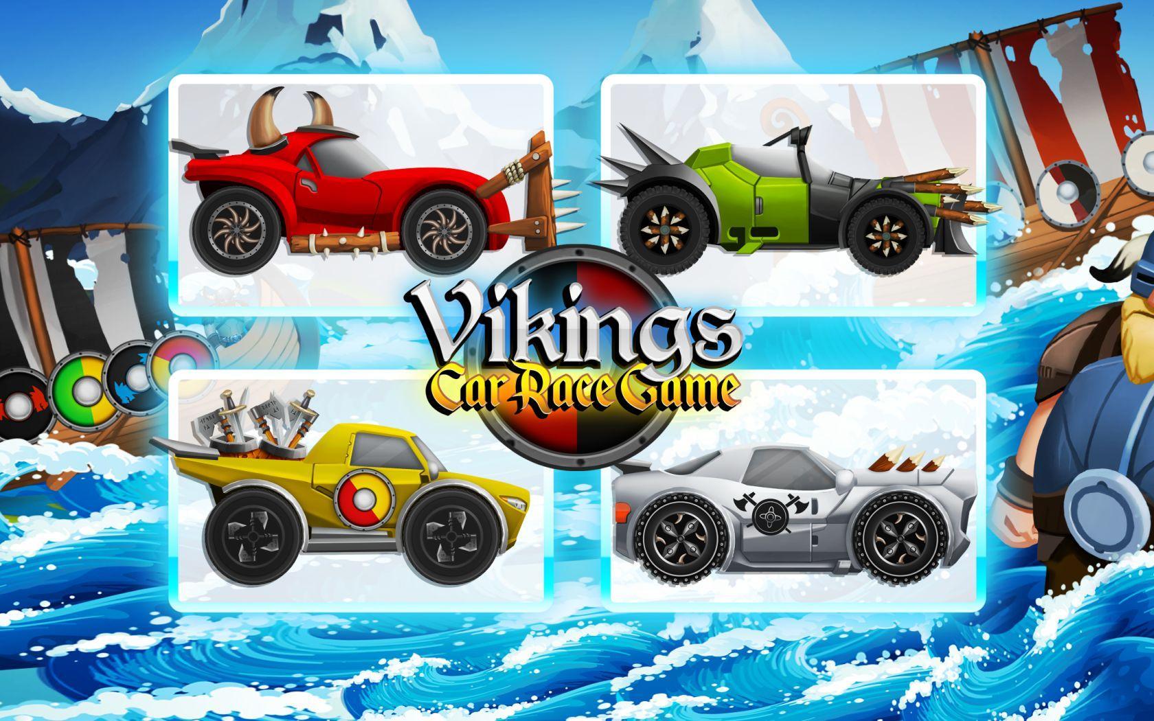 Viking Legends: Funny Car Race Game 게임 스크린 샷