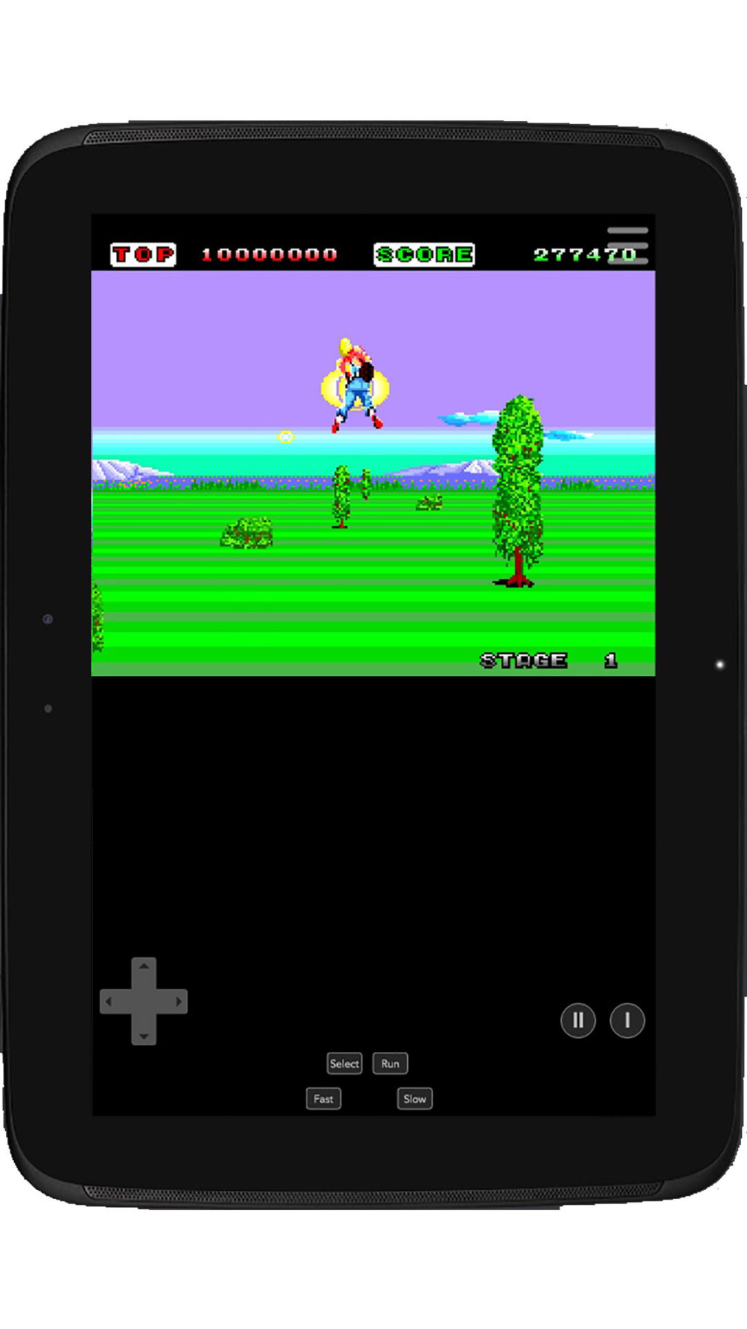 Space Harrier PCE Game Screenshot