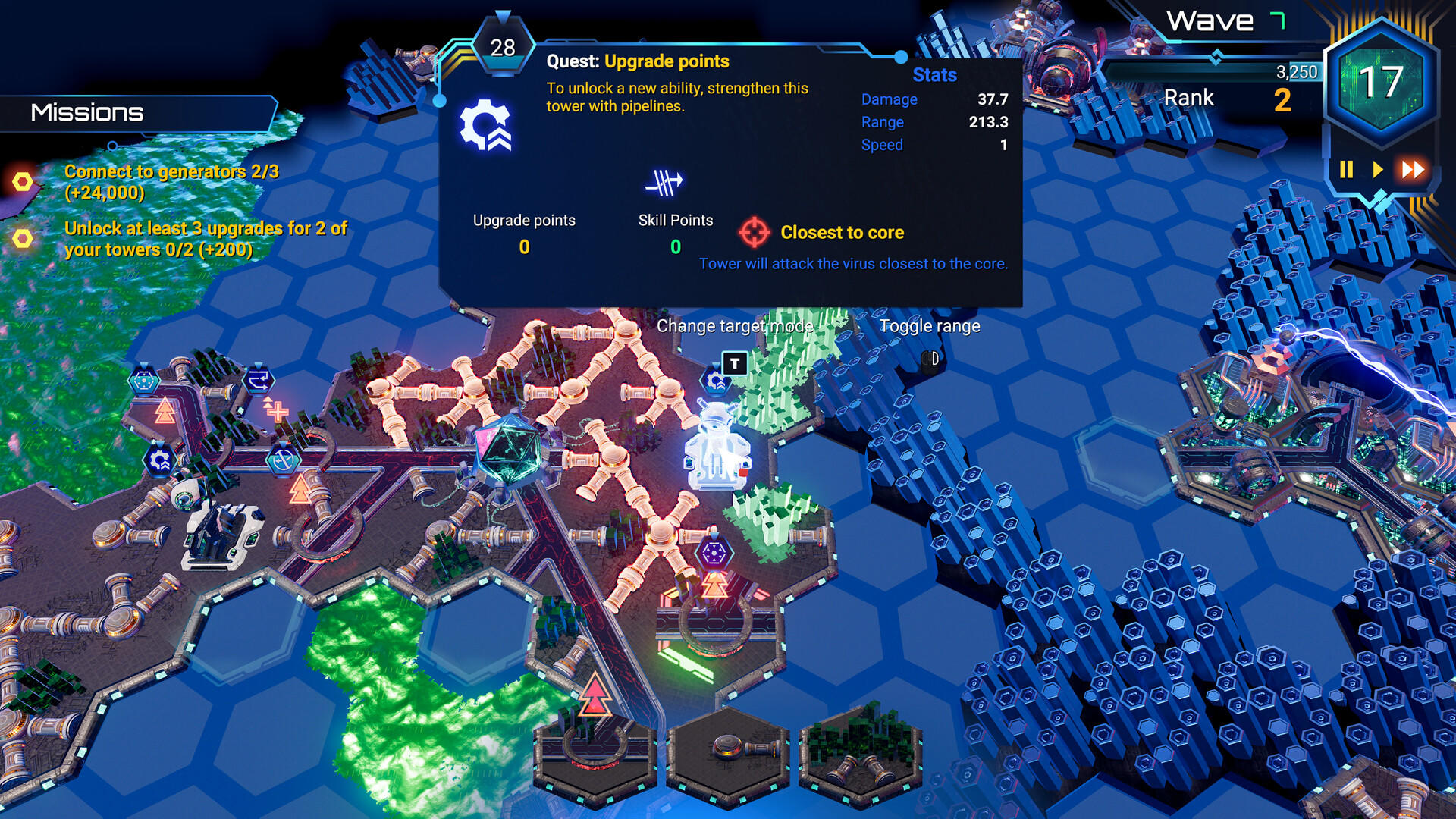 Screenshot of HexaScape: Cyber Defense