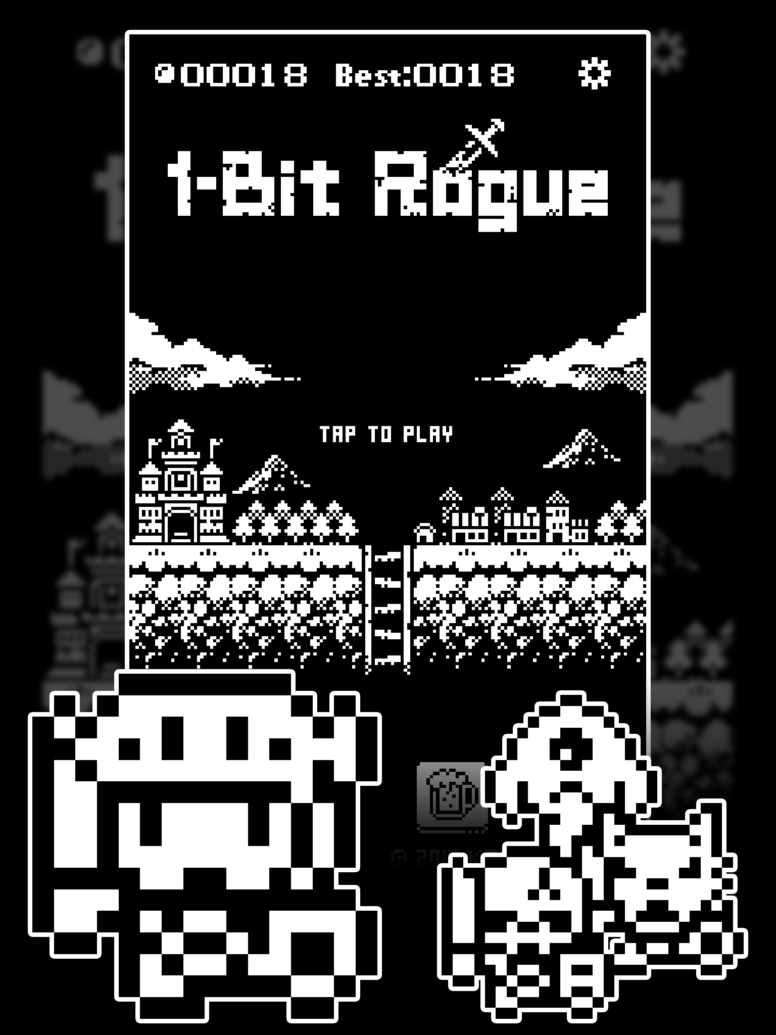 1-Bit Rogue Game Screenshot
