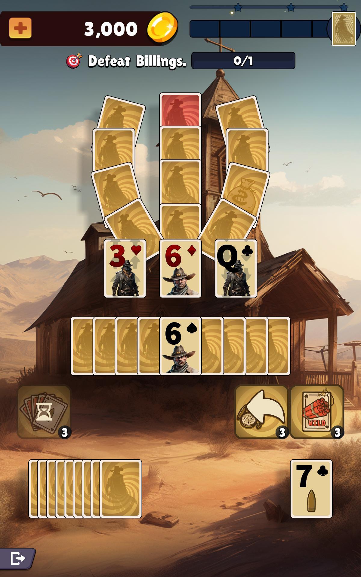 Screenshot of Solitaire: Wild West