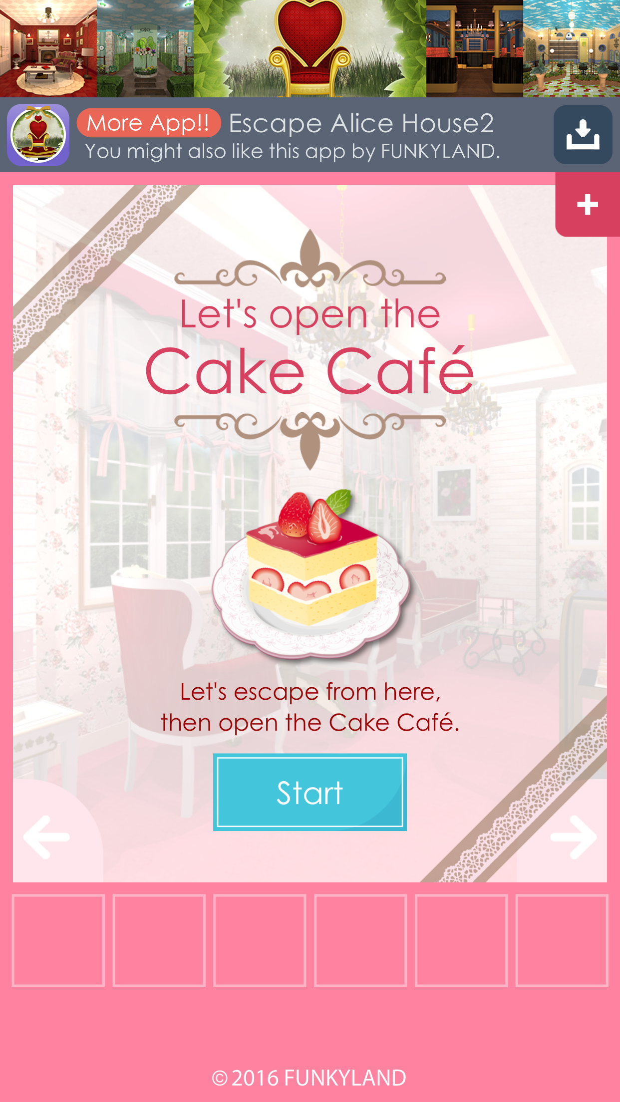 Escape the Cake Café Game Screenshot
