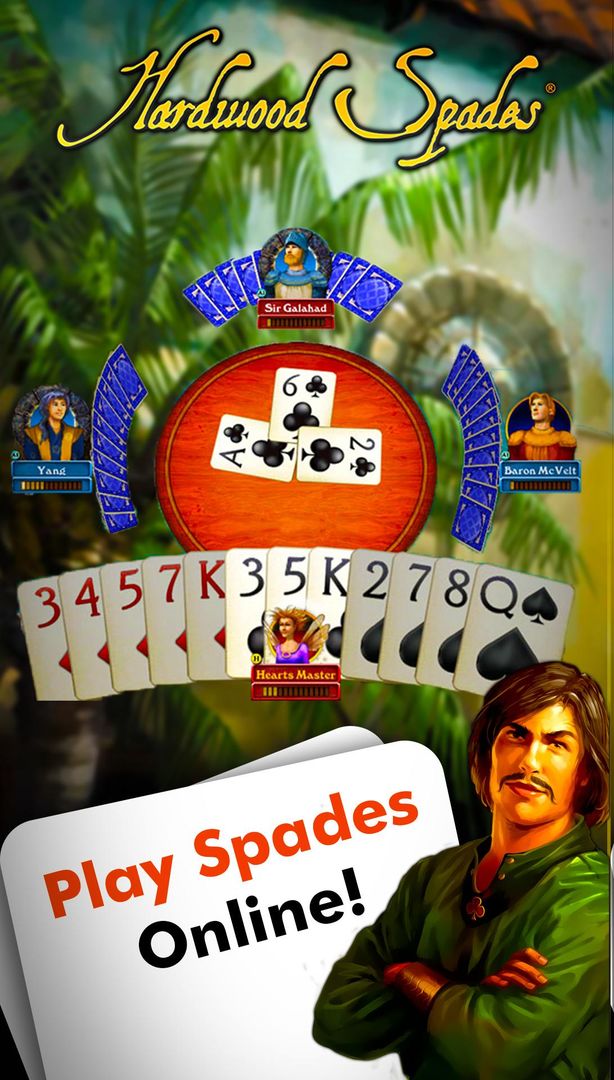 Hardwood Spades: Classic Cards screenshot game