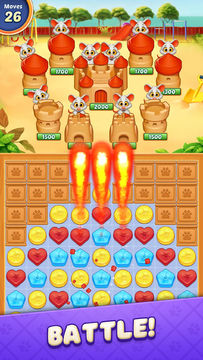 Cat Crunch - Match 3 Games Game Screenshot