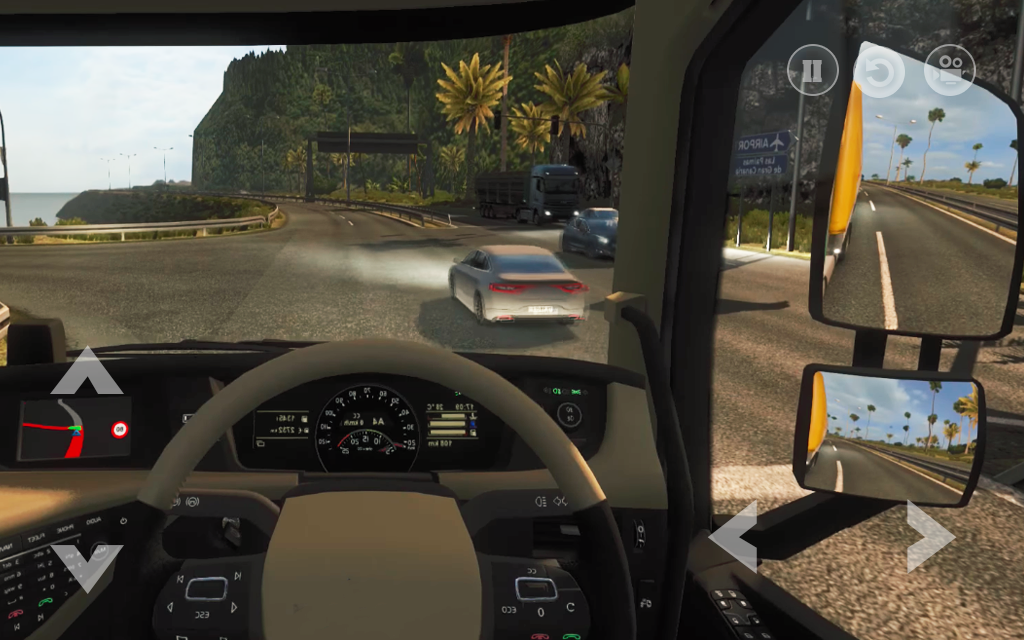 Screenshot 1 of ट्रांसपोर्टर ट्रक 2018: कार्गो, कारें, सामान वितरण 1.0