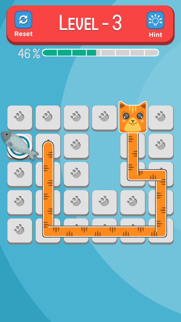 Screenshot of Feed the Cat / Fill the Grid (Puzzle)