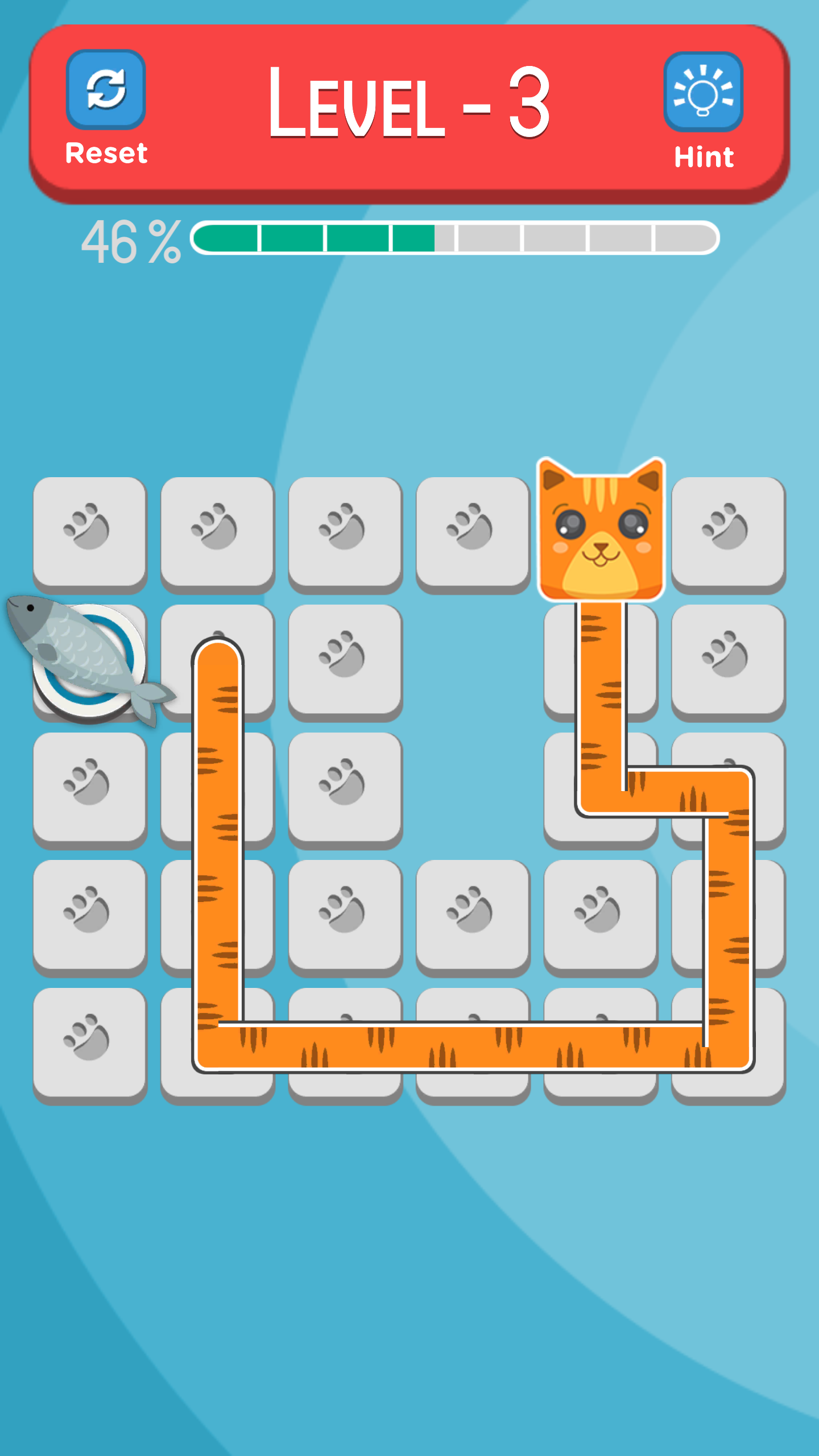 Captura de Tela do Jogo Feed the Cat / Fill the Grid (Puzzle)