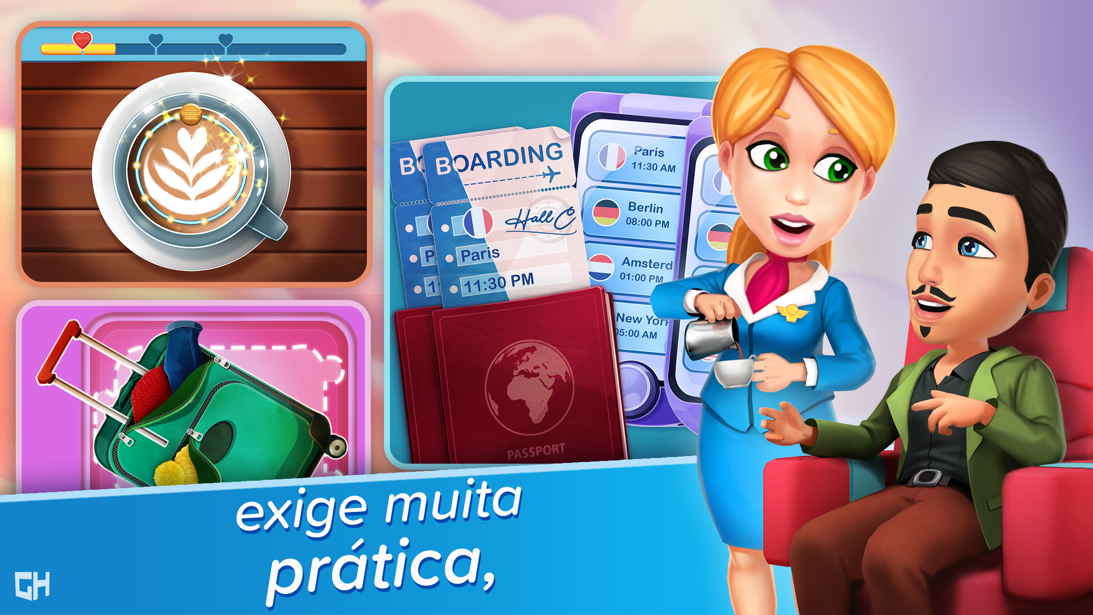 Captura de Tela do Jogo Amber's Airline - High Hopes