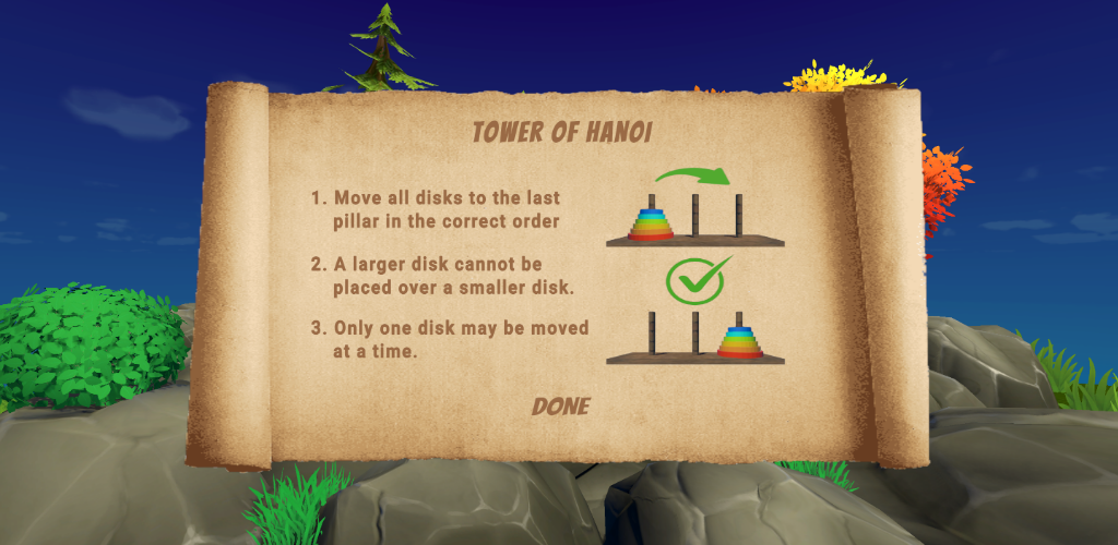 Peaceful Hanoi Game Screenshot