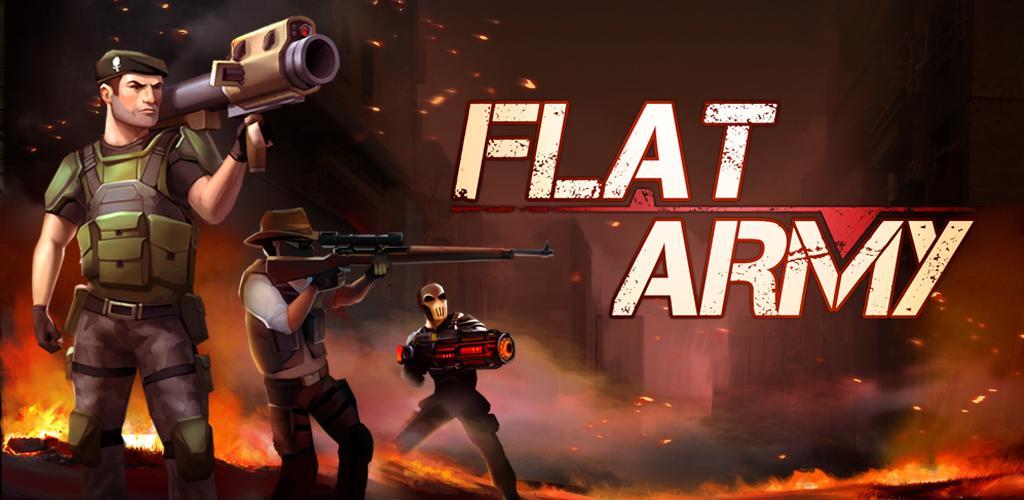 Banner of Flat Army- 2D Shooter 