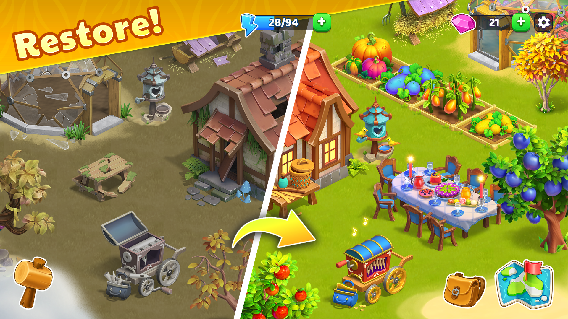 Bermuda Adventures Farm Island Game Screenshot