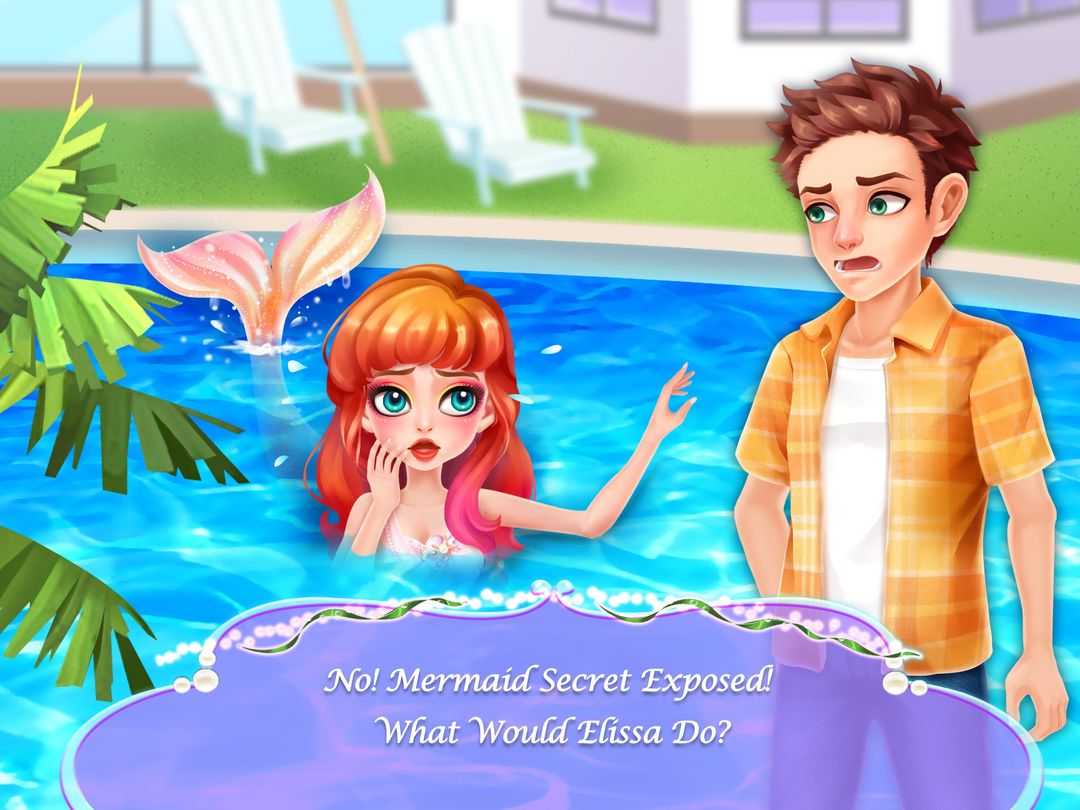 Mermaid Princess Love Story Dress Up & Salon Game 게임 스크린 샷